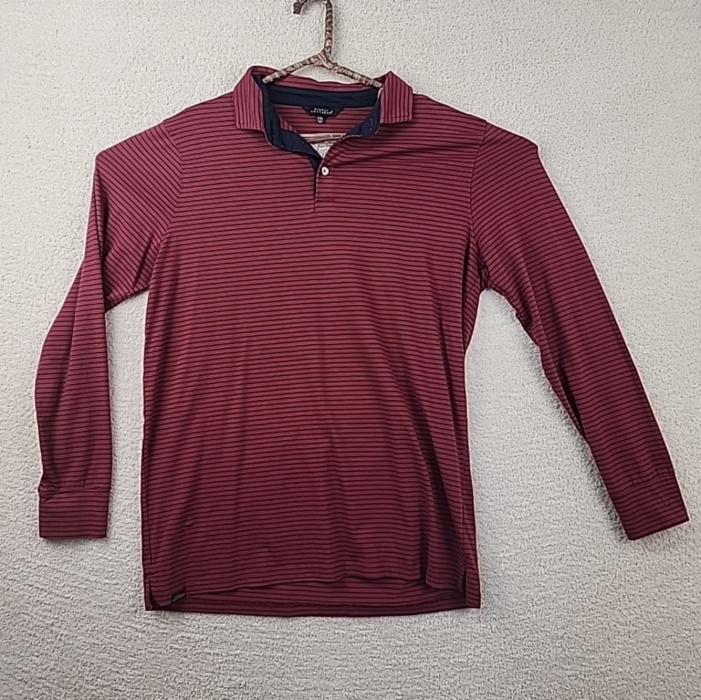 Simply Southern Red and Blue Polo Shirt Long Sleeve XXL